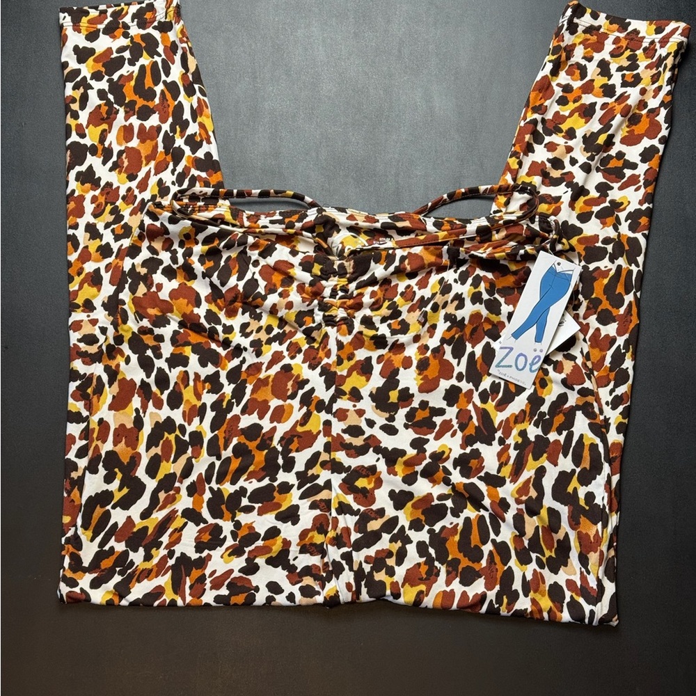 Zoe + Phoebe Animal Print Leggings BNWT